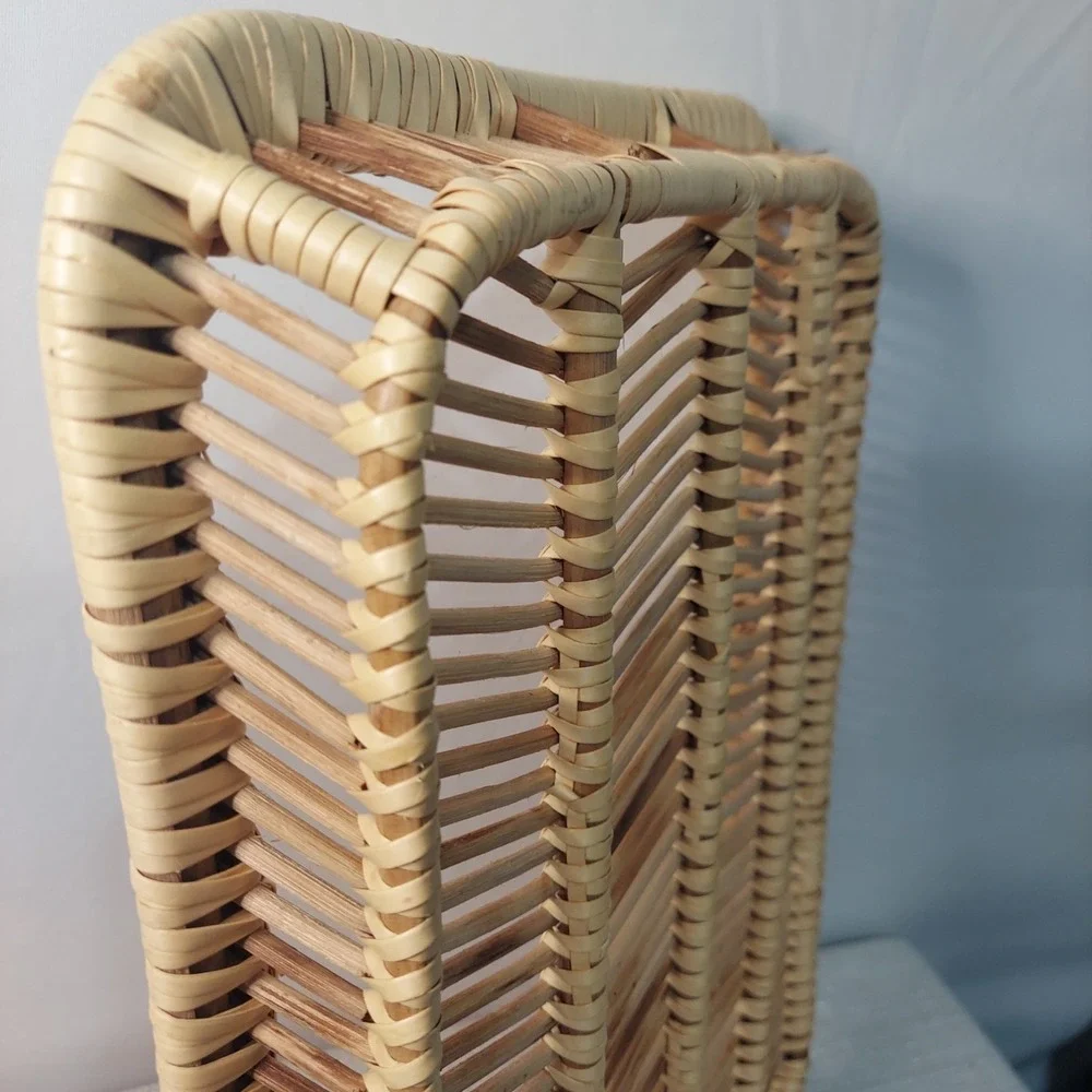 MCM Danish Rattan Serving Tray Modern Chic‎ Boho Bamboo Vintage 17